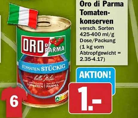 Oro di Parma Tomaten-konserven