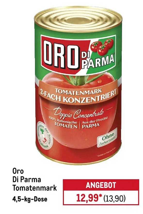 Oro Di Parma Tomatenmark 4,5-kg-Dose