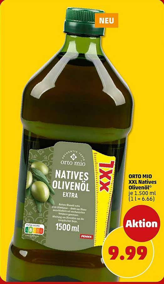 ORTO MIO XXL Natives Olivenöl*