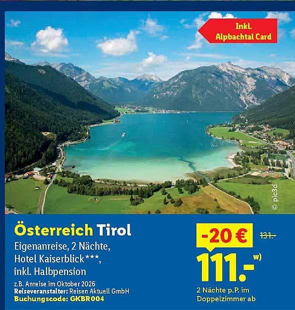 Österreich Tirol Eigenanreise, 2 Nächte, Hotel Kaiserblick***, inkl. Halbpension