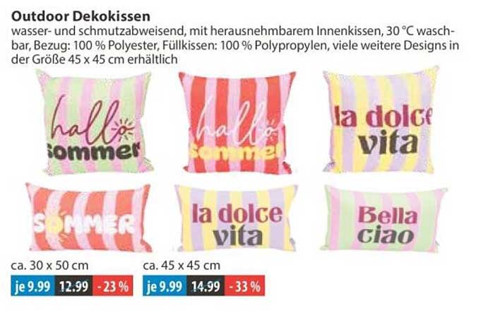 Outdoor Dekokissen