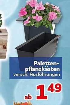 Paletten-pflanzkästen versch. Ausführungen
