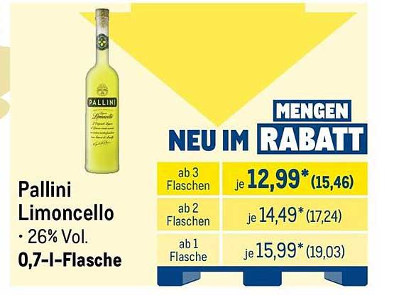 Pallini Limoncello • 26% Vol. 0,7-l-Flasche