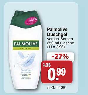 Palmolive Duschgel versch. Sorten 250-ml-Flasche (1 l = 3,96)