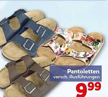 Pantolet­ten versch. Ausführungen