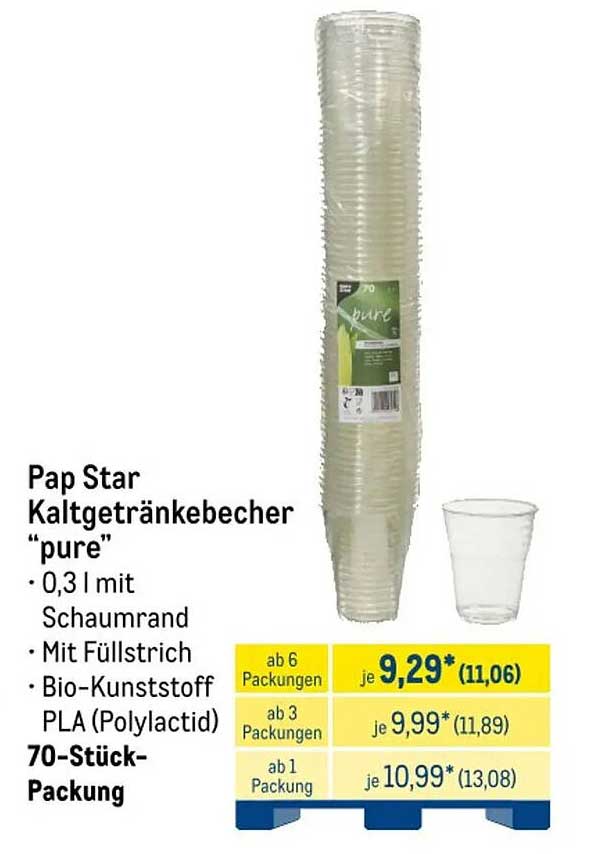 Pap Star Kaltgetränkebecher “pure”