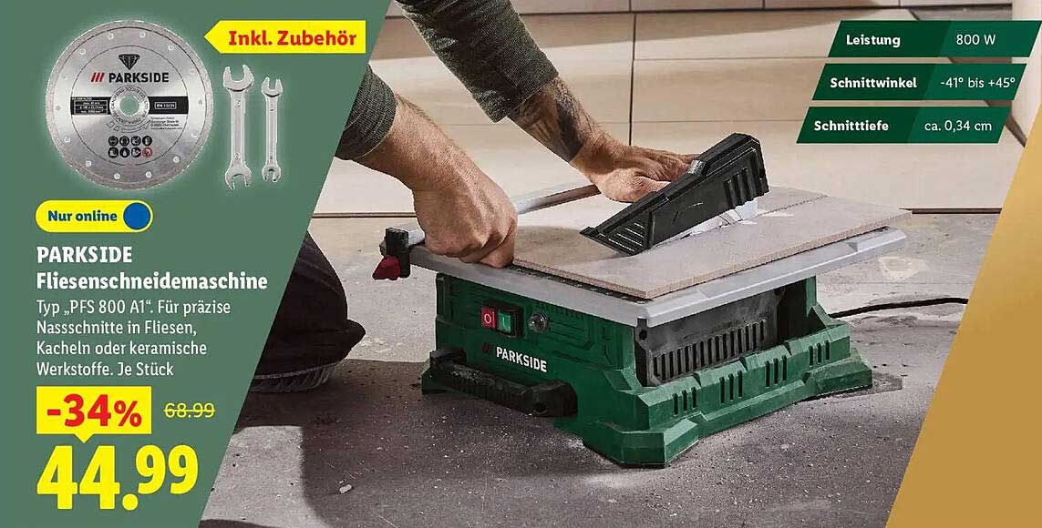 PARKSIDE Fliesenschneidemaschine