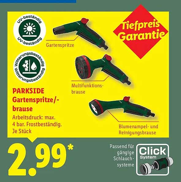 PARKSIDE Gartenspritze/-brause