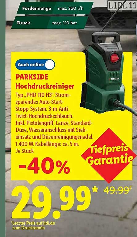 PARKSIDE Hochdruckreiniger