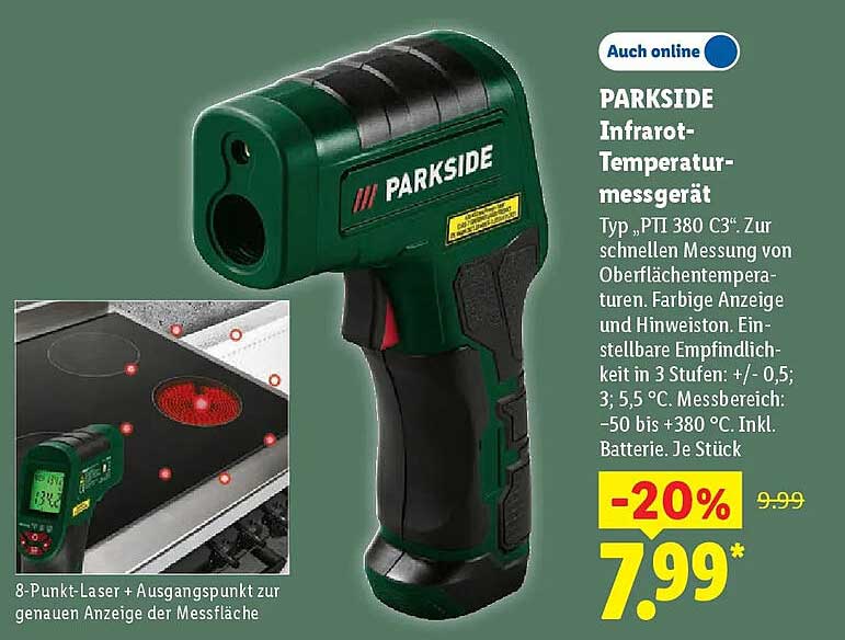 PARKSIDE Infrarot-Temperaturmessgerät