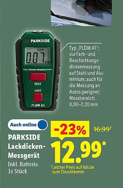 PARKSIDE Lackdicken-Messgerät