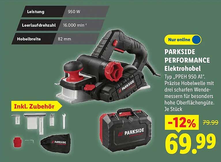 PARKSIDE PERFORMANCE Elektrohobel