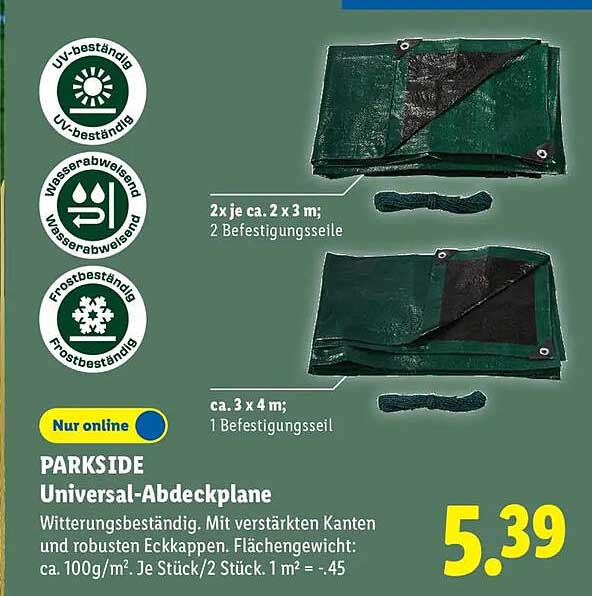 PARKSIDE Universal-Abdeckplane