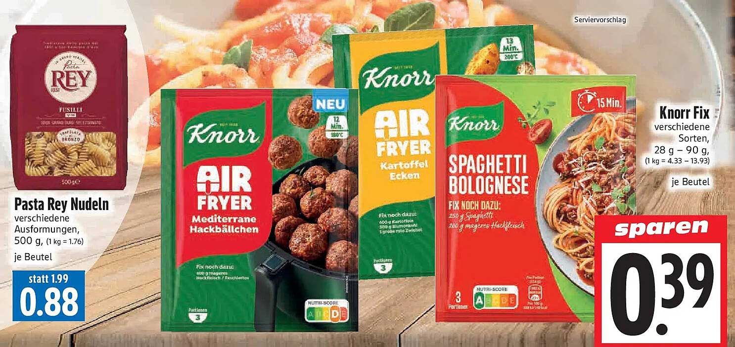 Pasta Rey Nudeln verschiedene Ausformungen, 500 g