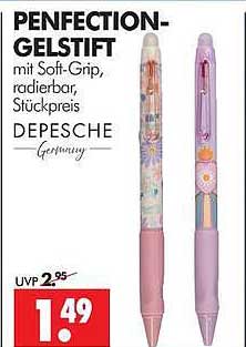 PENFECTION-GELSTIFT mit Soft-Grip, radierbar, Stückpreis DEPECHE Germany