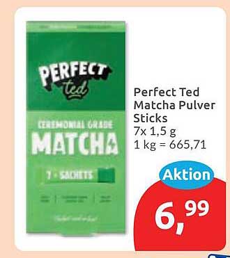 Perfect Ted Matcha Pulver Sticks 7x 1,5 g 1 kg = 665,71