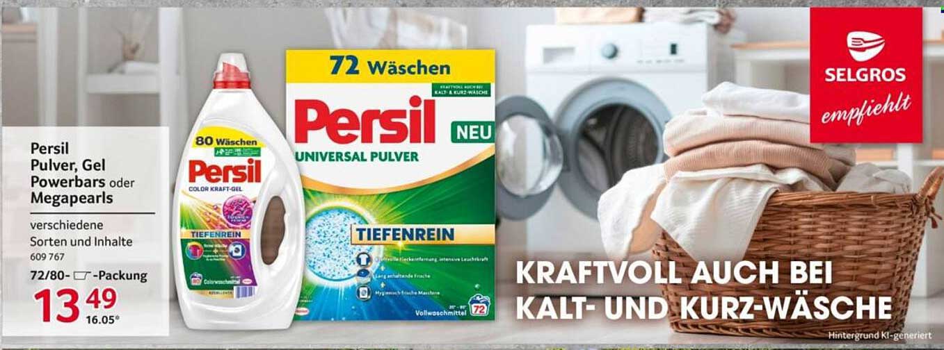 Persil Pulver, Gel Powerbars oder Megapearls