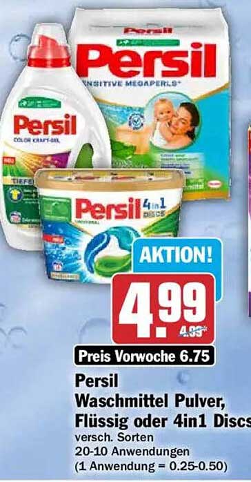 Persil Waschmittel Pulver, Flüssig oder 4in1 Discs