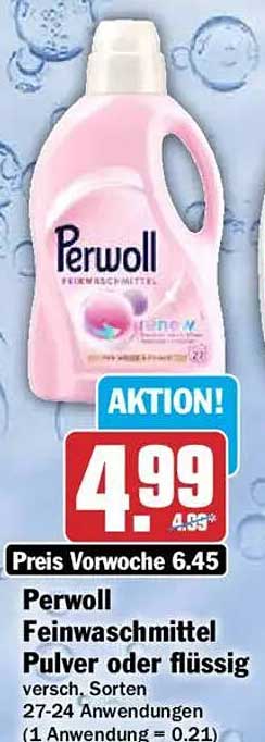 Perwoll Feinwaschmittel Pulver oder flüssig