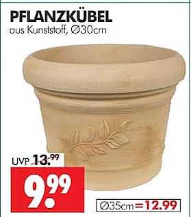 PFLANZKÜBEL aus Kunststoff, Ø30cm