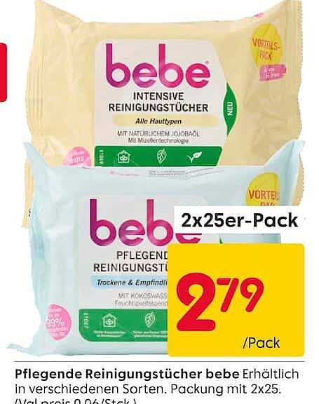 Pflegende Reinigungstücher bebe