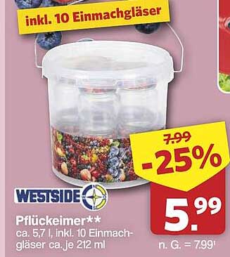 Pflückeimer**
