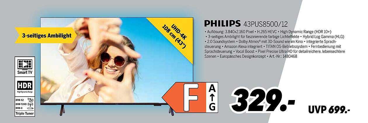 PHILIPS 43PUS8500/12