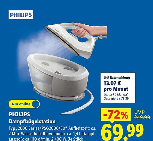 PHILIPS Dampfbügelstation