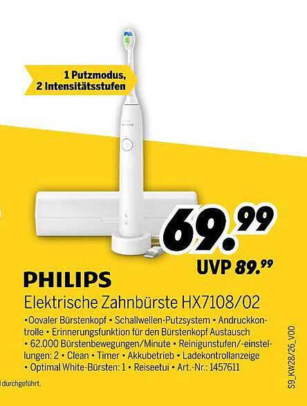 PHILIPS Elektrische Zahnbürste HX7108/02