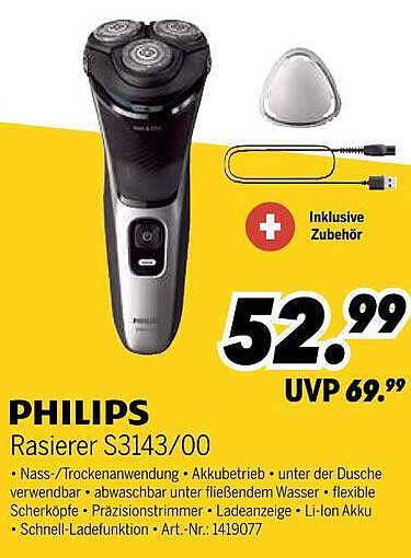 PHILIPS Rasierer S3143/00
