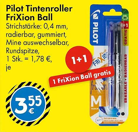 Pilot Tintenroller FriXion Ball