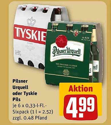 Pilsner Urquell oder Tyskie Pils