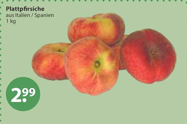 Plattpfirsiche aus Italien / Spanien 1 kg