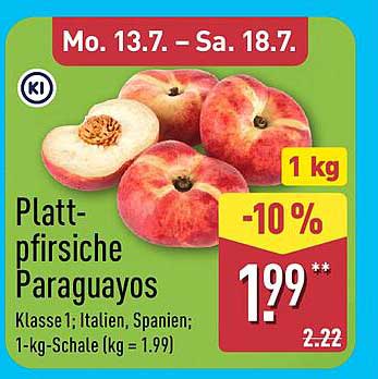 Plattpfirsiche Paraguayos