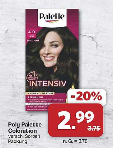 Poly Palette Coloration versch. Sorten Packung