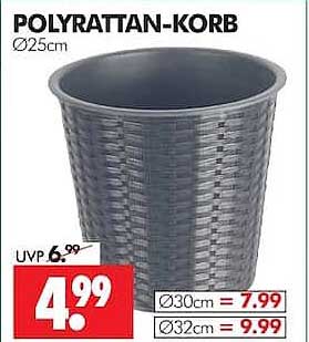 POLYRATTAN-KORB