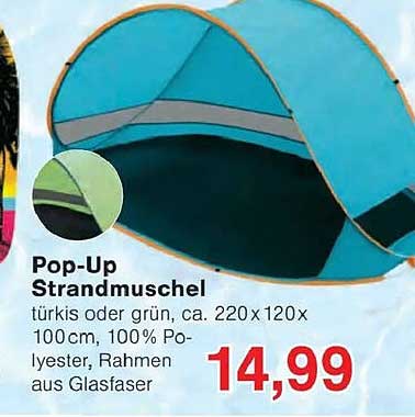 Pop-Up Strandmuschel