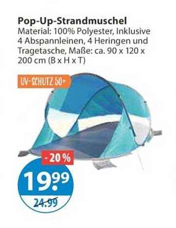 Pop-Up-Strandmuschel