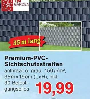 Premium-PVC-Sichtschutzstreifen