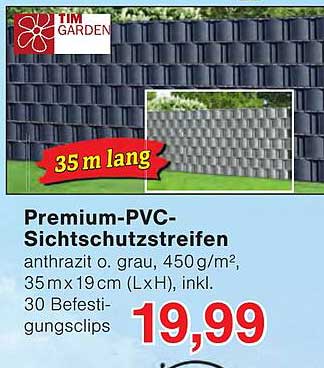 Premium-PVC-Sichtschutzstreifen