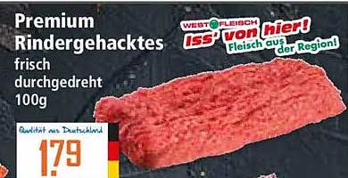 Premium Rindergehacktes frisch durchgedreht 100g