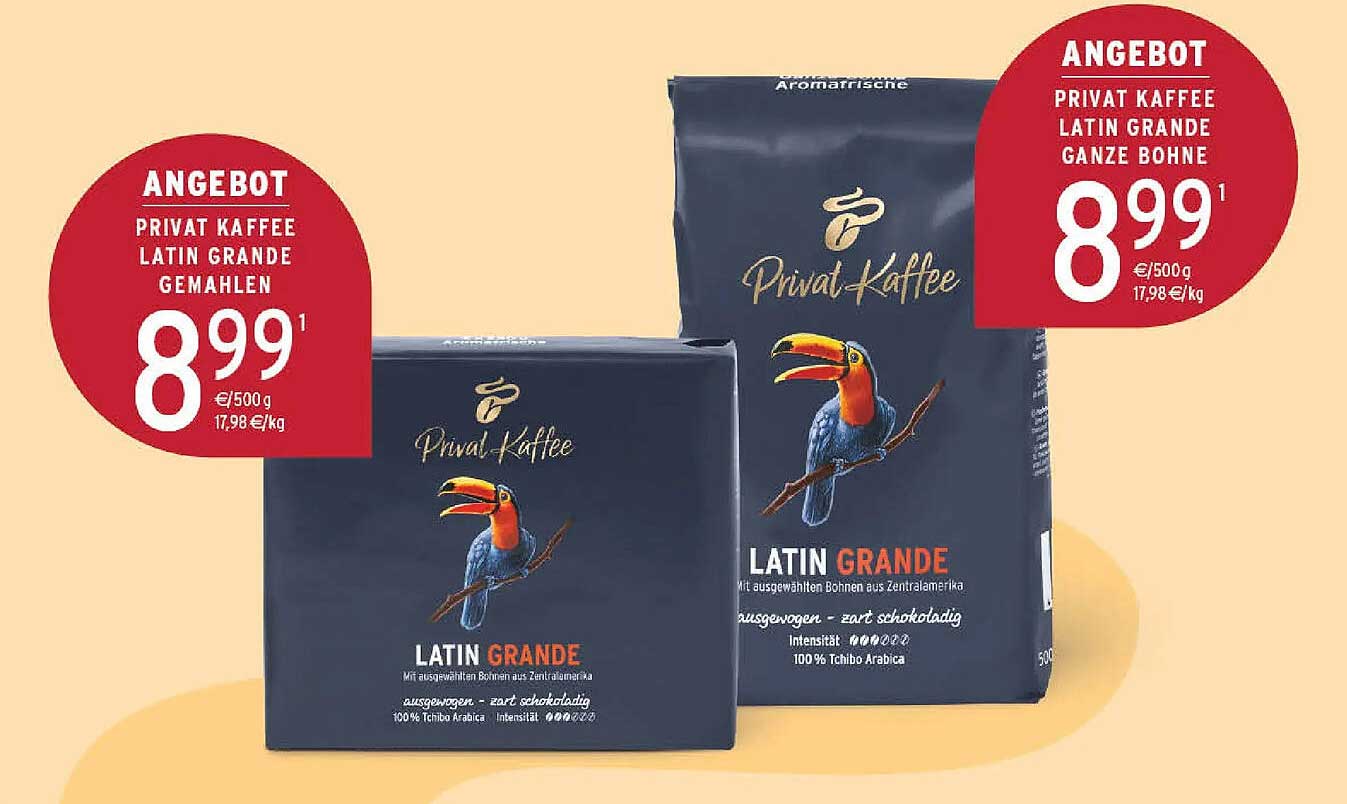 Privat Kaffee Latin Grande gemahlen