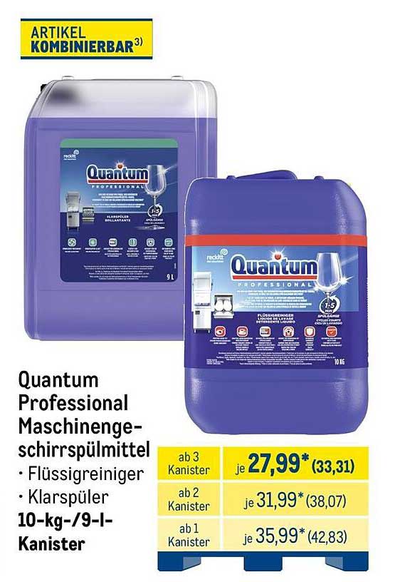 Quantum Professional Maschinenge-schirrspülmittel