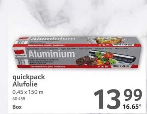 quickpack Alufolie 0,45 x 150 m 60 455 Box