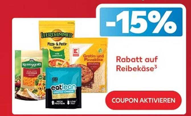 Rabatt auf Reibekäse³
