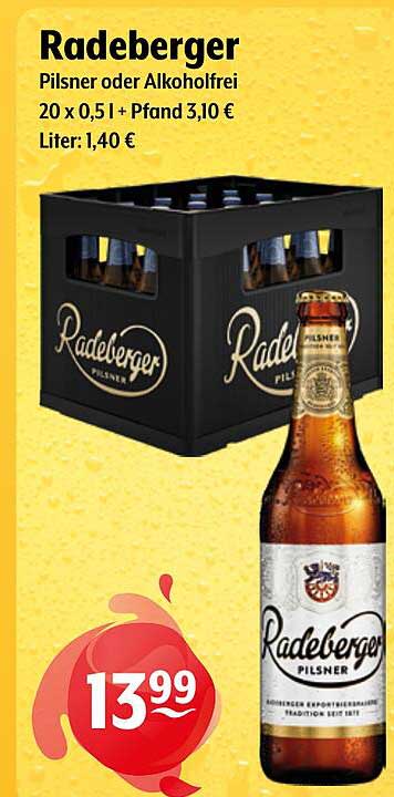 Radeberger Pilsner oder Alkoholfrei
