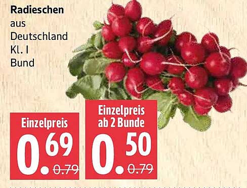 Radieschen aus Deutschland Kl. I Bund