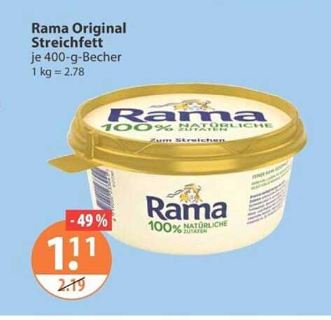 Rama Original Streichfett je 400-g-Becher