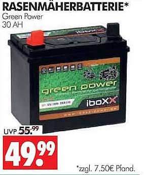 RASENMÄHERBATTERIE* Green Power 30 AH