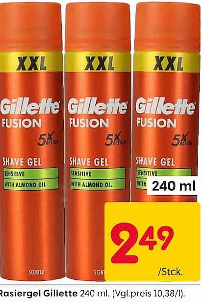 Rasiergel Gillette 240 ml